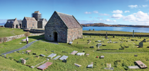 Above: Iona—it was burned in 802 and 68 members of its community were killed in 806. The destruction of Iona caused a profound shock. 