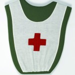 Red Cross apron worn by Eva Burke in the GPO during Easter Week. (NMI)