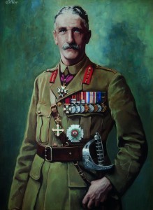 Portrait of Major-General Oliver Stewart Wood Nugent, GOC of the 36th Ulster Division for most of the war, by William Conor. (Belfast City Council)