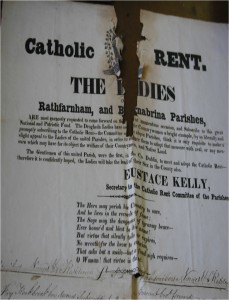 A handbill addressed to the ladies in the parishes of Rathfarnham and Bohernabreena, Co. Dublin, urging them to support the call for Catholic Emancipation. (Dublin Diocesan Library)