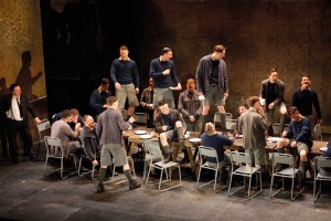 Inmates having a laugh at mealtime—while the second half was hugely entertaining, it felt like the play became something of a light-hearted musical at times.  