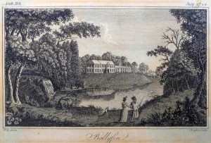 The view of Ballyfin as it was portrayed in Anthologia Hibernica iv (July 1794), p. xiv.