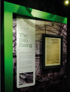 The chosen themes of the museum reflect the GPO’s role as the headquarters of the postal service in Ireland and also as the headquarters of the rebels in Easter Week 1916. (All images: An Post Museum)