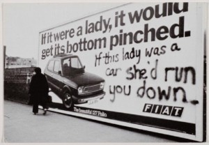  ‘If this lady was a car . . .’—feminist graffiti from 1979. (Jill Posner)