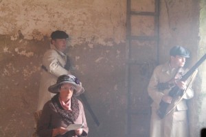 Mrs Lindsay prior to her execution in January 1921, as re-enacted in TV3’s 2013 documentary In the name of the republic. (Tile Films)