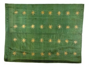 The Fenian flag captured at Tallaght on 5 March 1867.