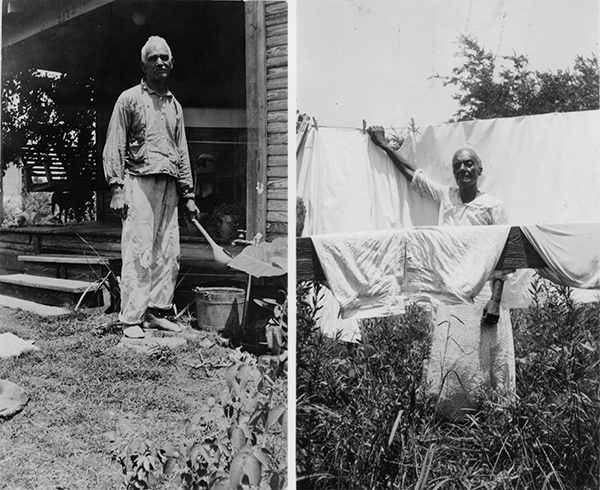 Above: ‘In those days all the slaves had the religion of the master,’ recalled Donaville Broussard (left), a former French-speaking slave from Louisiana. ‘The priest came and held Mass for the white folks sometimes.’ Orelia Alexie Franks (right) was also raised ‘where everybody talk French’. She declared how ‘I used to be a Catholic but now I’s a Apostolic’. (Library of Congress)