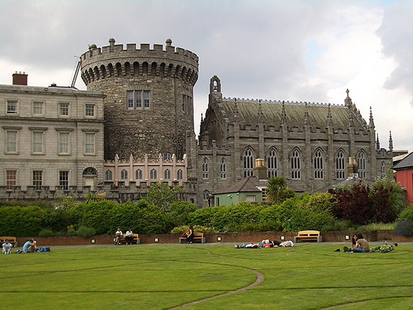 Above: Dublin Castle’s Record Tower today—the only surviving part of the original structure, built by King John in 1204.