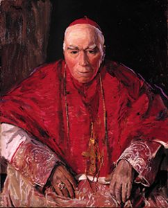 Above: Cardinal Logue—involved throughout the visit on the Irish side. (Estate of Sir John Lavery)